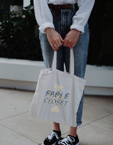 Jute tote bag, Pattern : Printed, Packaging Type : White