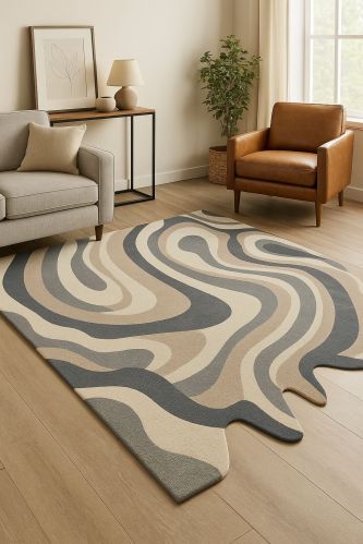 Designer Handwoven Tufted Wool Carpet, Shape : Rectangular