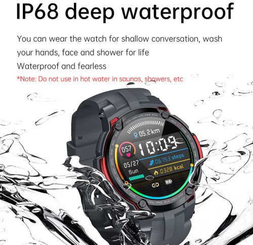 Zinc Alloy+PC+ABS V6 Smart Health Watch 46*13mm