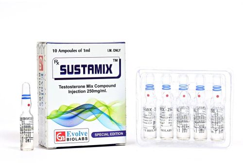 Sustamix Testosterone Injection, Packaging Size : Box, Form : Liquid