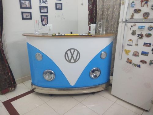 Iron Polished Volks Wagen Bar Counter for Home