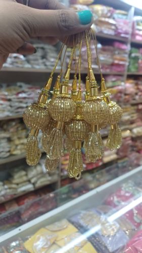 Fancy Tassels Latkan, Packaging Type : Golden, Grey-golden