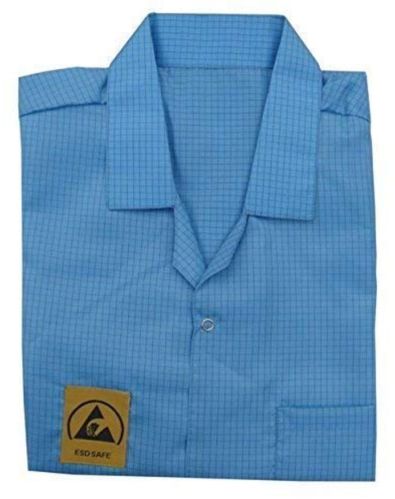 Polyester ESD Aprons, Color : Blue for Industrial Use
