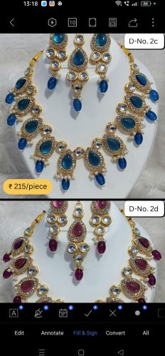 Polished Imitation Jewelry Party Wear