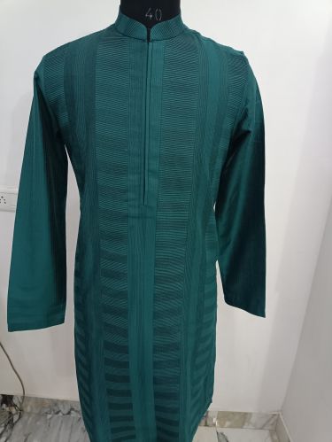 Polyester Pintex Blue Mens Kurta XXXL, XXL, XL