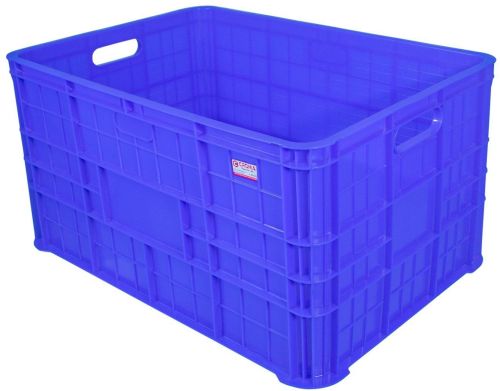 Plastic Plain Rectangular Solid Box Super Jumbo Crates
