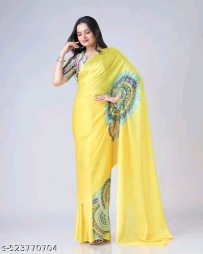 RizanX7 Casual Wear Printed silk saree, Saree Length : 6.3 Meter