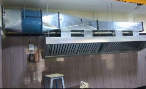 Non Polished Stainless Steel kitchen hood 10x10inch