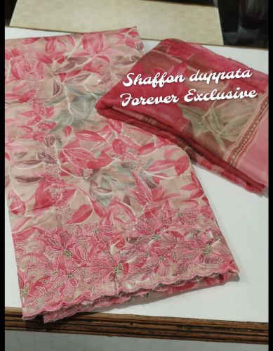 Printed Ladies Suits Party Wear, Packaging Type : Pink