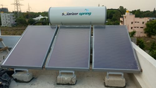 Copper Solarizer Solar Water Heater, Color : Black