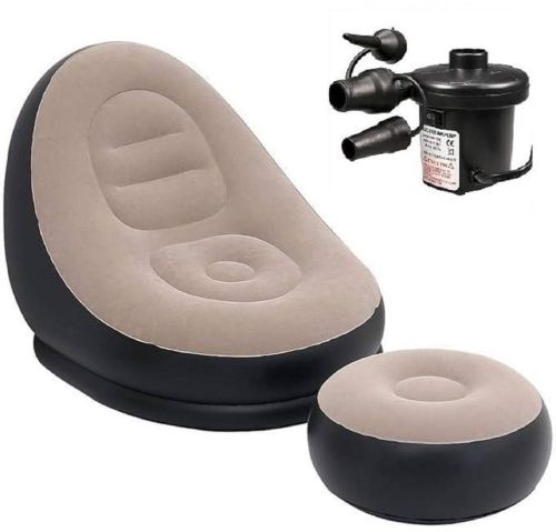 Inflatable Air Sofa, Color : Silver Modern for Decoration