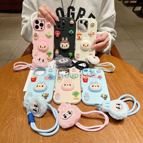 3d Toy Silicone Metal with Wrist Band Iphone 15 Plus Phone Case