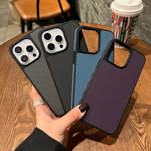 Carbon Fiber Texture iPhone 16 Plus Phone Case