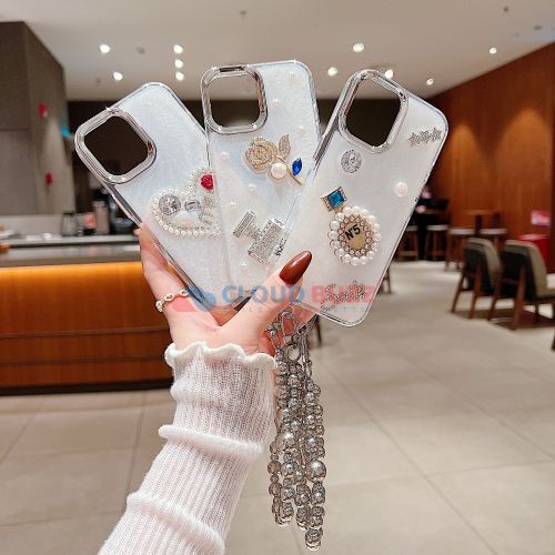 Transparent Rubber Gel TPU (Soft) iPhone 15 Pro Max Phone Case with Bracelet