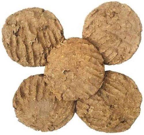 Cow dung cake, Brand Name : GoGanga Organics, Packaging Type : Brown