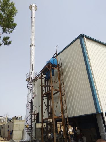 Polished Steel MS Chimney, Packaging Type : Grey, White