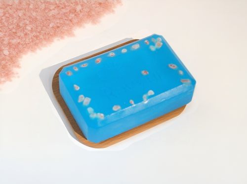 Coconut Oil All Natural Pink Himalayan Salt Soap, Form : Solid