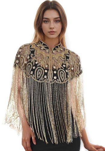 Ladies Embroidered Poncho