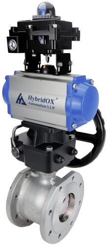 Stainless Steel Pneumatic Ball Valve, Packaging Type : Sky Blue