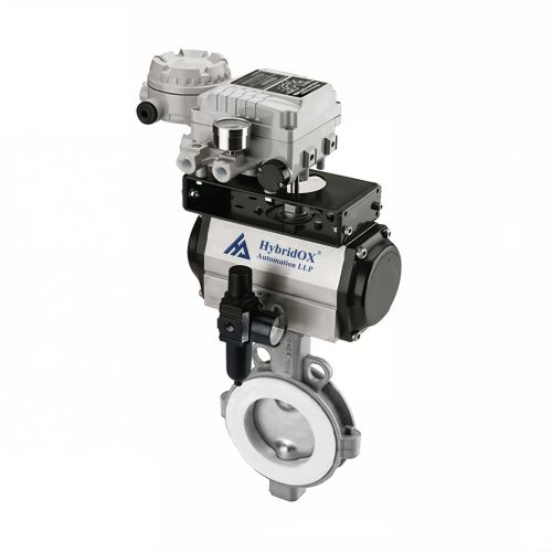 Stainless Steel Pneumatic Butterfly Valves, Connection Type : Wafer