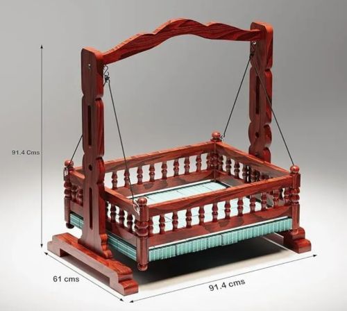 Polished Ogesta Wooden Cradle Standard, Packaging Type : Brown