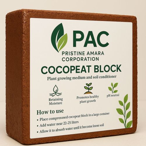 Coconut Coir Coco Peat Blocks, Packaging Type : Brown