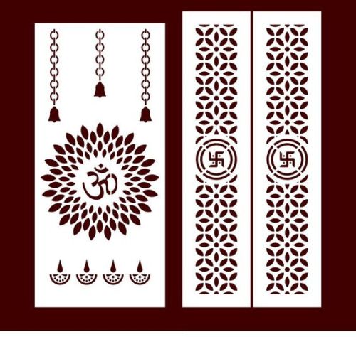 Plain Polished MDF Jali, Shape : Rectangular for Office, Home