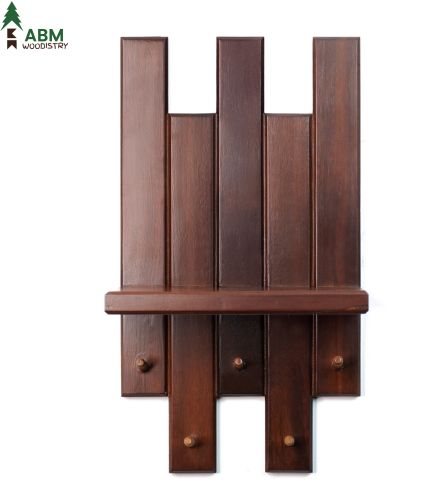 Wall Mounted Wooden Key Holder - Stylish Home Decor for Hall