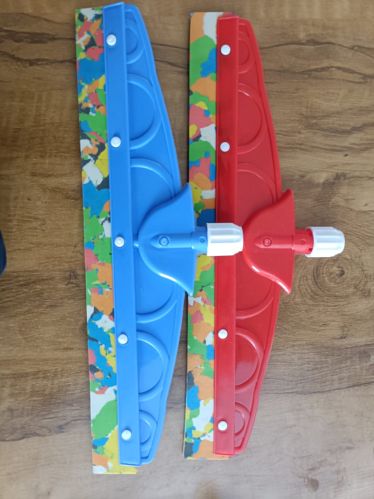 Rubber Floor Cleaning Wipers, Color : Blue, Red 20-25inch