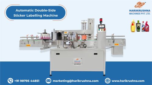 Automatic Double Side Sticker Labelling Machine For Making Bottles Lables
