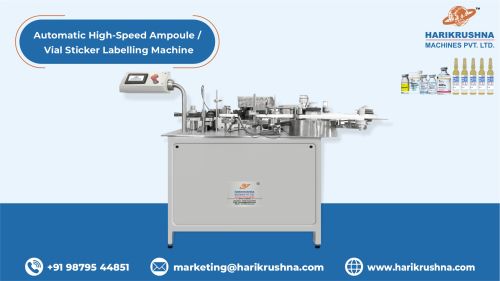 Automatic High-Speed Ampoule and Vial Sticker Labelling Machine