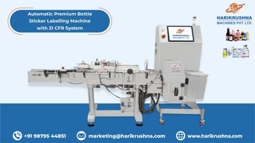 Automatic Premium Bottle Labelling Machine With 21 CFR System