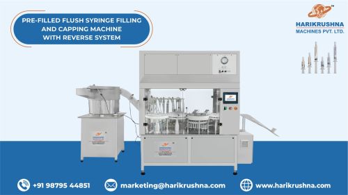 Pre-Filled Flush Syringe Filling and Capping Machine With Reverse System