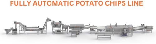 Stainless Steel Automatic Potato Chips Making Machine, Color : Silver