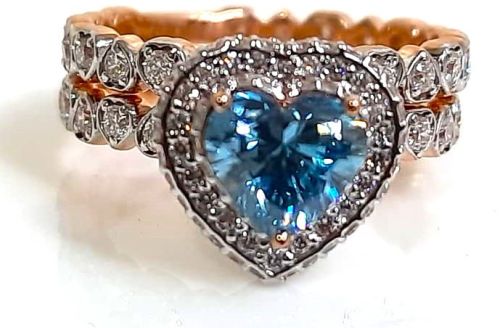 Djewels Diamond Non Polished Lab Grown Solitaire Engagement Ring