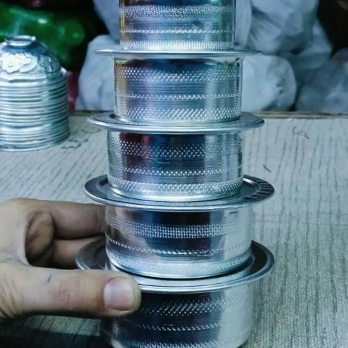 Aluminum Alumunium Utensils Set OF 5 Pcs, Color : Silver