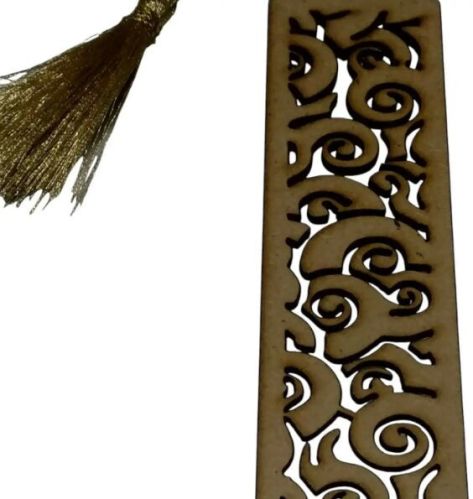 Paper Custom Laser Cut Reading Bookmark, Color : Brown