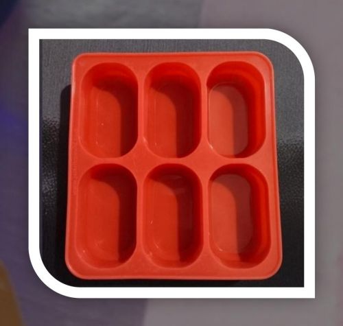 140 Gram Silicon Soap Mould, Color : Orange