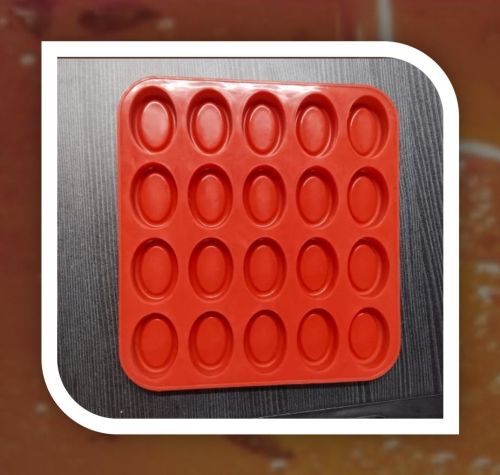 25 Gram Pears Silicon Soap Mould, Color : Orange