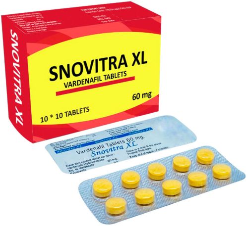 Snovitra XL Vardenafil 60mg Tablets, Age : For Adults