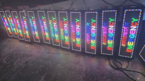 LED Aluminium P4 Text Moving Display, Color : Pink, Full Colour
