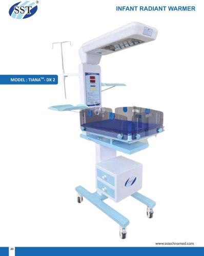 50 Hz Polished Stainless Steel TIANA-DX2 Infant Radiant Warmer