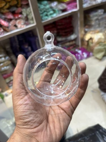 Plain Glass Hanging T-light Holder, Color : Transparent Mutlisize