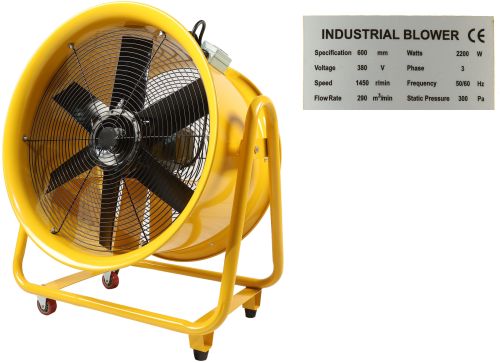 Impa 591415 Electric Ventilation Blower 24 Inch (600mm) 440V