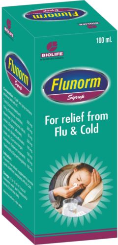 Flunorm Flu Cold Syrup, Form : Liquid