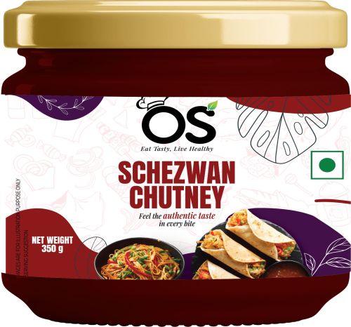 OS Schezwan Chutney, Color : Red, Packing Type : Bottle for Condiment