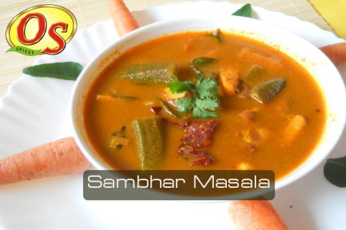 OS Blended Sambhar Masala, Color : Brown, Form : Powder