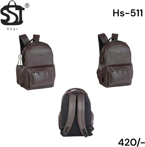 Fancy Leather Backpack, Color : Brown for Everyday Use