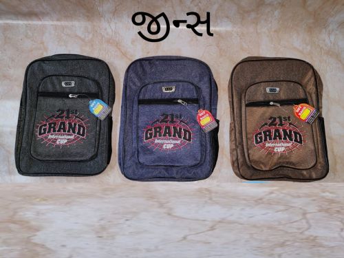 Polyester Spacious School Backpack, Color : Multicolour for Travel