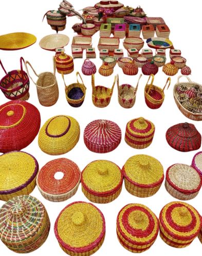 Sikki Grass Multi Purpose Multi Style And Multi Colour Boxes